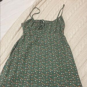 RVCA Green Floral Mini Dress